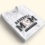 Baseball Mom Like A Normal Mom But Louder Prouder Custom Name - PersonalizedOne Size Shirt - Image 4