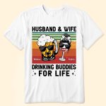 Drinking Buddies For Life - Personalized Matching Couple Shirts - Image 2