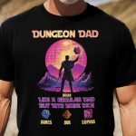 Dungeon Dad Like A Regular Dad But With More Dice - PersonalizedOne Size Shirt - Image 2