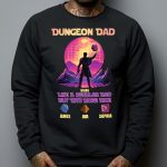 Dungeon Dad Like A Regular Dad But With More Dice - PersonalizedOne Size Shirt - Image 4