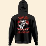 From The First Kiss Till The Last Breath - Personalized Matching Couple Back Printed Hoodies - Image 2