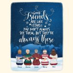 Good Friends & Family Look Like Stars - Personalized Friend Blanket Big Size - Image 3