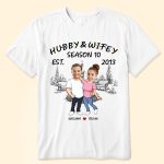 Hubby & Wifey - Personalized Photo Matching Shirt - Image 4