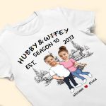 Hubby & Wifey - Personalized Photo Matching Shirt - Image 6