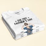 Our First Father's Day Together - Personalized Matching Family Shirts - Image 3