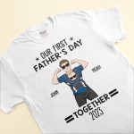Our First Father's Day Together - Personalized Matching Family Shirts - Image 2