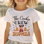 The Cookie Crew Matching ChristmasOne Size Shirt For Family, Grandparents, Kids - PersonalizedOne Size Shirt - Image 2
