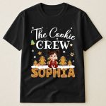 The Cookie Crew Matching ChristmasOne Size Shirt For Family, Grandparents, Kids - PersonalizedOne Size Shirt - Image 4