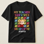 100 Days Of School School Boys Girls Kids Gift - Personalized Shirt
