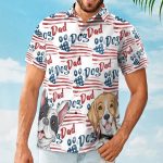 Dog Dad Patriotic America 4th Of July - Personalized Hawaiian Shirt - Image 8