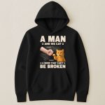 A Man And His Cat - PersonalizedOne Size Shirt - Image 5