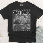 Annoying Each Other ... And Still Going Strong - Vintage Version - Personalized Photo Couple Matching Comfort Tee - Image 2