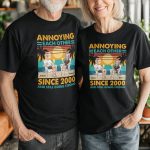 Annoying Each Other Since & Still Going Strong - Personalized Couple Matching Shirts - Image 3