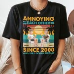Annoying Each Other Since & Still Going Strong Vintage CoupleOne Size Shirt - PersonalizedOne Size Shirt - Image 2
