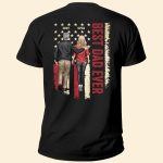 Best Dad Ever Ver 2 - Personalized Back Printed Shirt Father's Day