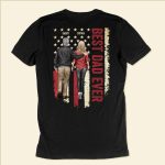 Best Dad Ever Ver 2 - Personalized Back Printed Shirt Father's Day - Image 5
