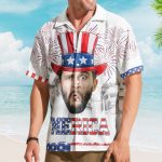 Celebrate The 4Th Of July With Merica Pattern - Personalized Photo Hawaiian Shirt - Image 2