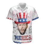 Celebrate The 4Th Of July With Merica Pattern - Personalized Photo Hawaiian Shirt - Image 5