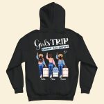 Cheaper Than Therapy Girls Trip - Personalized Back Printed shirt - Image 4