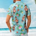 Custom Face Funny - Personalized Photo Hawaiian Shirt - Image 4