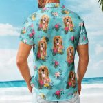 Custom Face Funny Photo Tropical Aloha For Dogs, Cats Lovers - Custom Photo Hawaiian Shirts - Image 4