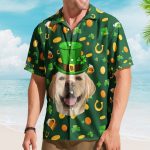 Custom Pet Face St Patrick's Day For Dog Lovers, Cat Lovers - Personalized Photo Hawaiian Shirt - Image 5
