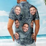 Custom Photo Funny Pet Family Friends Tiki Bar Summer - Custom Photo Hawaiian Shirts - Image 4