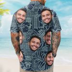 Custom Photo Funny Pet Family Friends Tiki Bar Summer - Custom Photo Hawaiian Shirts - Image 5