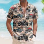 Custom Vintage Bikes Photo For Bikers Men Husband - Custom Photo Hawaiian Shirt