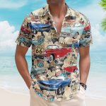 Custom Vintage Cars Muscle Cars For Men, Husband - Custom Photo Hawaiian Shirt - Image 4