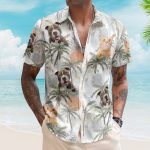 Dog Cat Tropical Style - Personalized Photo Hawaiian Shirt - Image 2
