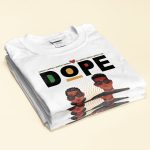 Dope Black Love - Personalized Matching Couple Shirts - Image 2