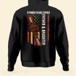 Father & Daughter #Unbreakablebond 2- Personalized Back Printed Shirt - Image 5