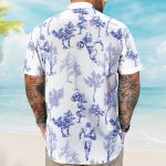 Football Baseball Basketball Soccer Fan Toile De Jouy - Personalized Hawaiian Shirt - Image 5