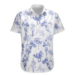 Football Baseball Basketball Soccer Fan Toile De Jouy - Personalized Hawaiian Shirt - Image 6