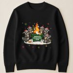 Funny Raccoon Dumpster On Fire Response Team Matching Shirt - Exchange Gift, White Elephant Gifts - Personalized Shirt - Image 2