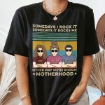 Motherhood Rockin' - FunnyOne Size Shirt For Mom - PersonalizedOne Size Shirt - Image 2