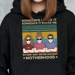 Motherhood Rockin' - FunnyOne Size Shirt For Mom - PersonalizedOne Size Shirt - Image 6