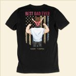 Proud As The Best Dad Ever - Personalized Back PrintedOne Size Shirt - Image 3