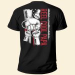 Reel Cool Papa, Grandpa - Personalized Back PrintedOne Size Shirt - Image 3