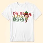 Santa's Little Helper - Personalized Photo Shirt - Image 4