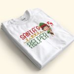 Santa's Little Helper - Personalized Photo Shirt - Image 5