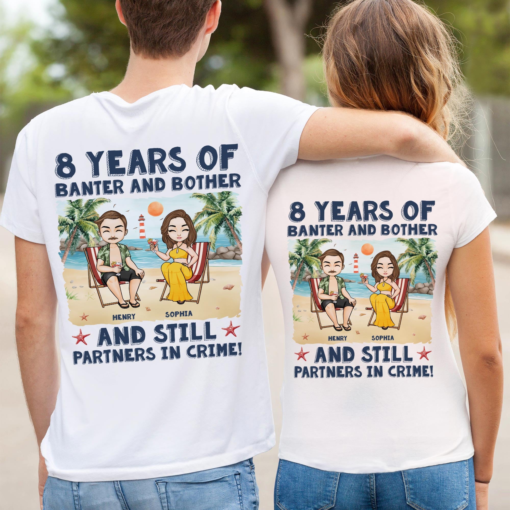 Still-Partners-In-Crime-Personalized-Couple-Matching-Shirts_1.jpg Still Partners In Crime - Personalized Couple Matching Back Printed Shirts - Image 1