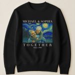 Together Since Couple Shirts Van Gogh Art - Personalized Photo Couple Matching Shirts - Image 4