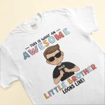 What Awesome Brother Sister Looks Like - Personalized Youth Shirt - Gift For Brothers, Sisters - Kid Self-pointing - Image 3