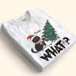 Cat What Christmas Tree - Personalized Sweatshirt - Image 4