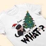 Cat What Christmas Tree - Personalized Sweatshirt - Image 5
