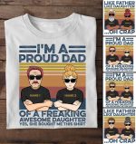 Like Father Like Daughter - PersonalizedOne Size Shirt Father's Day - Australian Version - Image 3